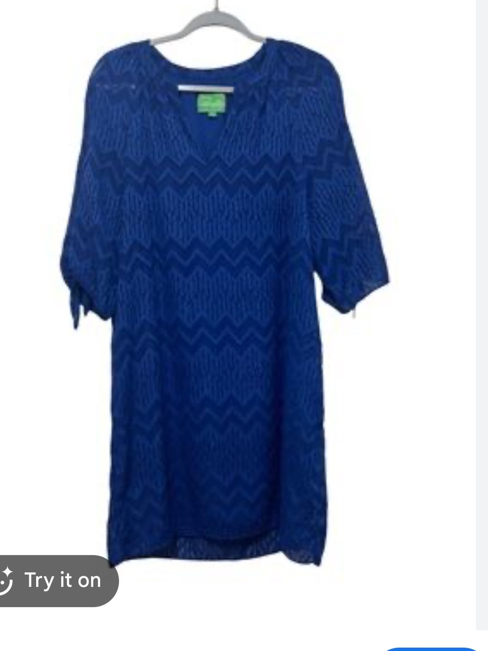 Pappagallo Blue Textured Kids Dress